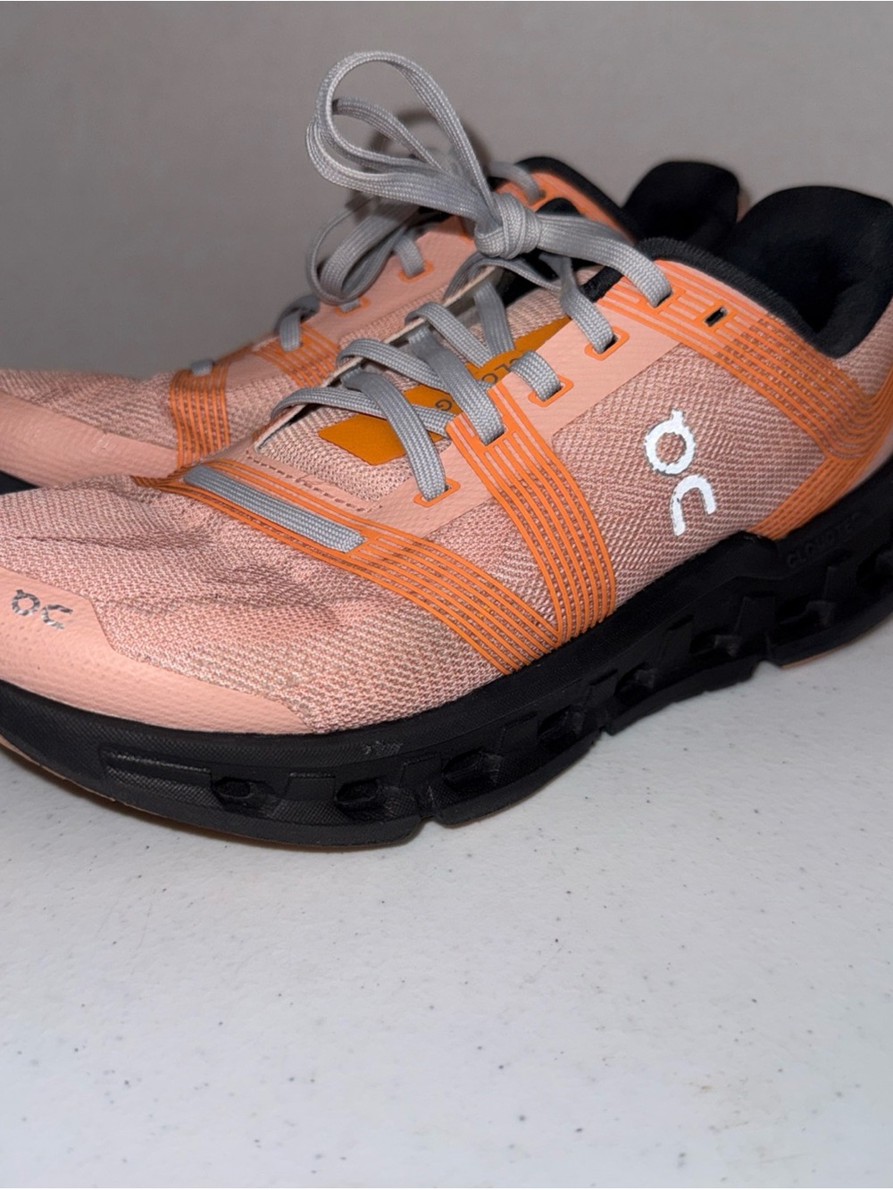 On Cloud Women's Sz 7.5 Running Shoes Lace Up Cloudgo Rose Magnet 55.98622